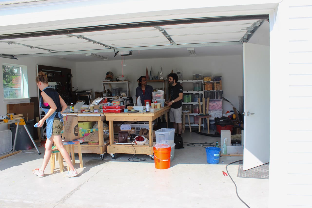 Thing Thing at work in the Mobile Homestead garage