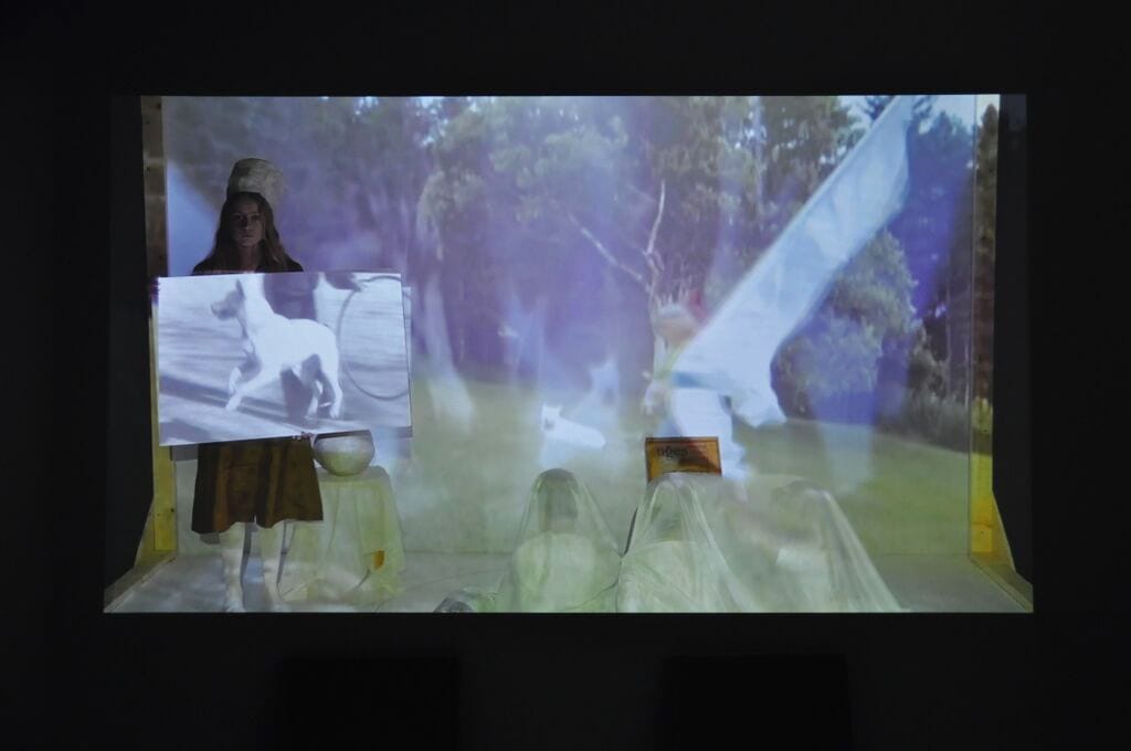 Joan Jonas, 'They Come to Us without a Word' (2015) (all photos by the author for Hyperallergic)