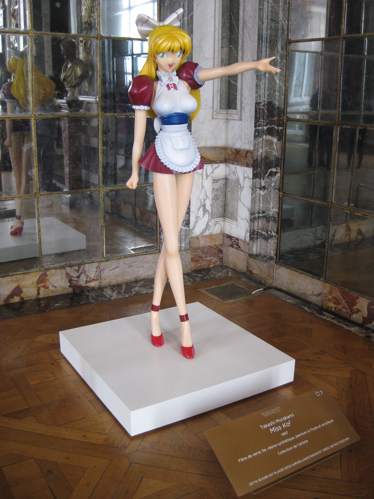 Takashi Murakami, "Miss Ko²" (1997) at Versailles (photo by Achim Hepp/Flickr)