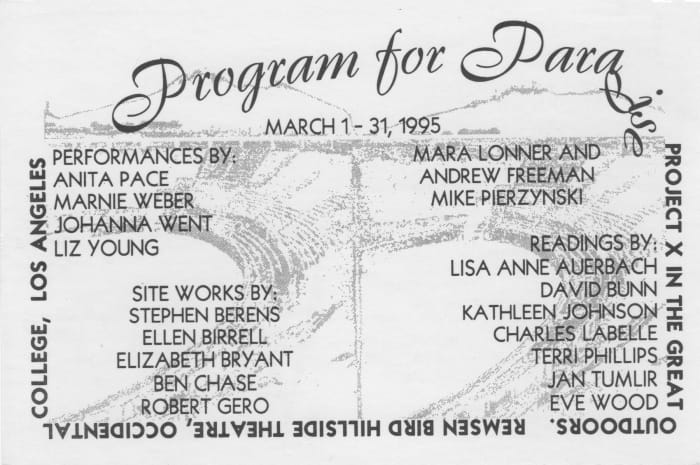 Program for Paradise (via x-traonline.org)