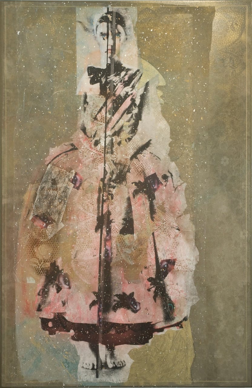 Rodríguez Calero, "Seeker" (2009), acrollage painting, 68 x 44