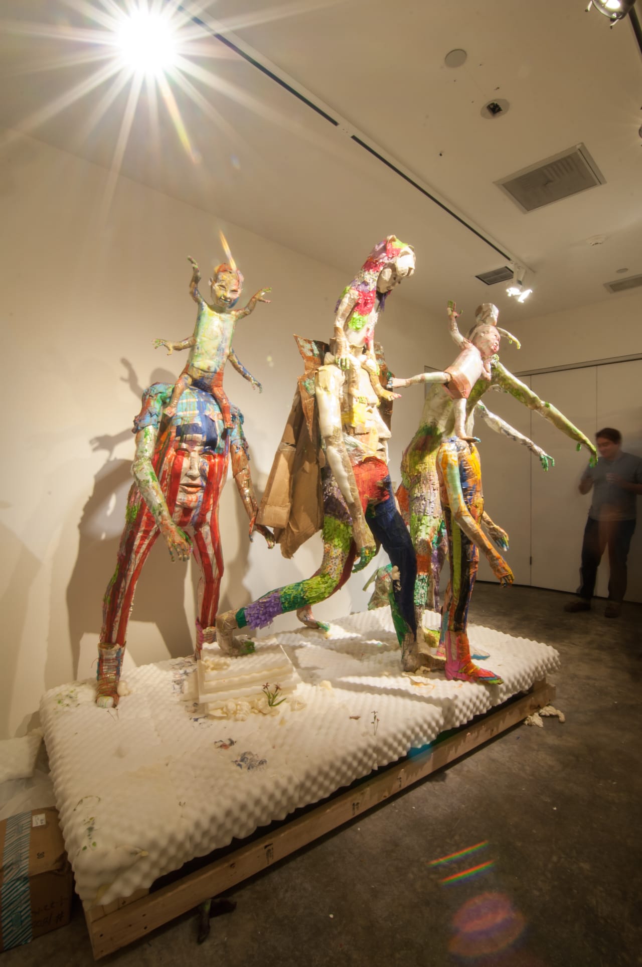 An installation by recent San Diego Art Institute artist-in-residence Matthew Mahoney (photo courtesy the San Diego Art Institute)