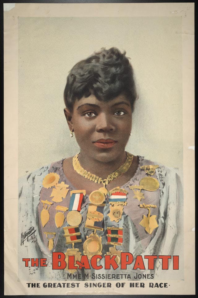 A poster for Sissieretta Jones, 1889 (image courtesy Library of Congress) (click to enlarge)