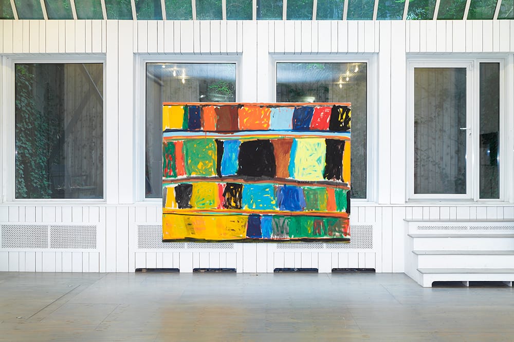 Stanley Whitney, "In Our Songs" ( ), oil on Linen 77 x 103 inches (all images courtesy Karma gallery)