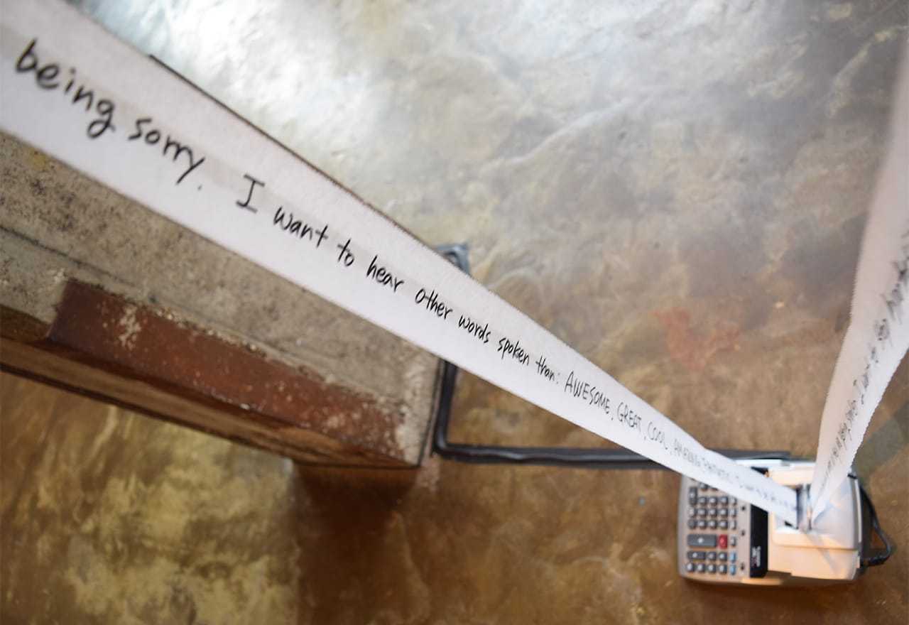 Detail of Kwantaeck Park, "Sounds like catching a cloud" (2015)