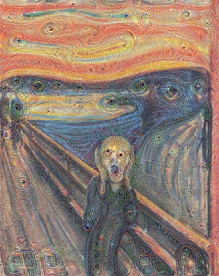 Munch's "The Scream" (image via Michael Tyka/Google)