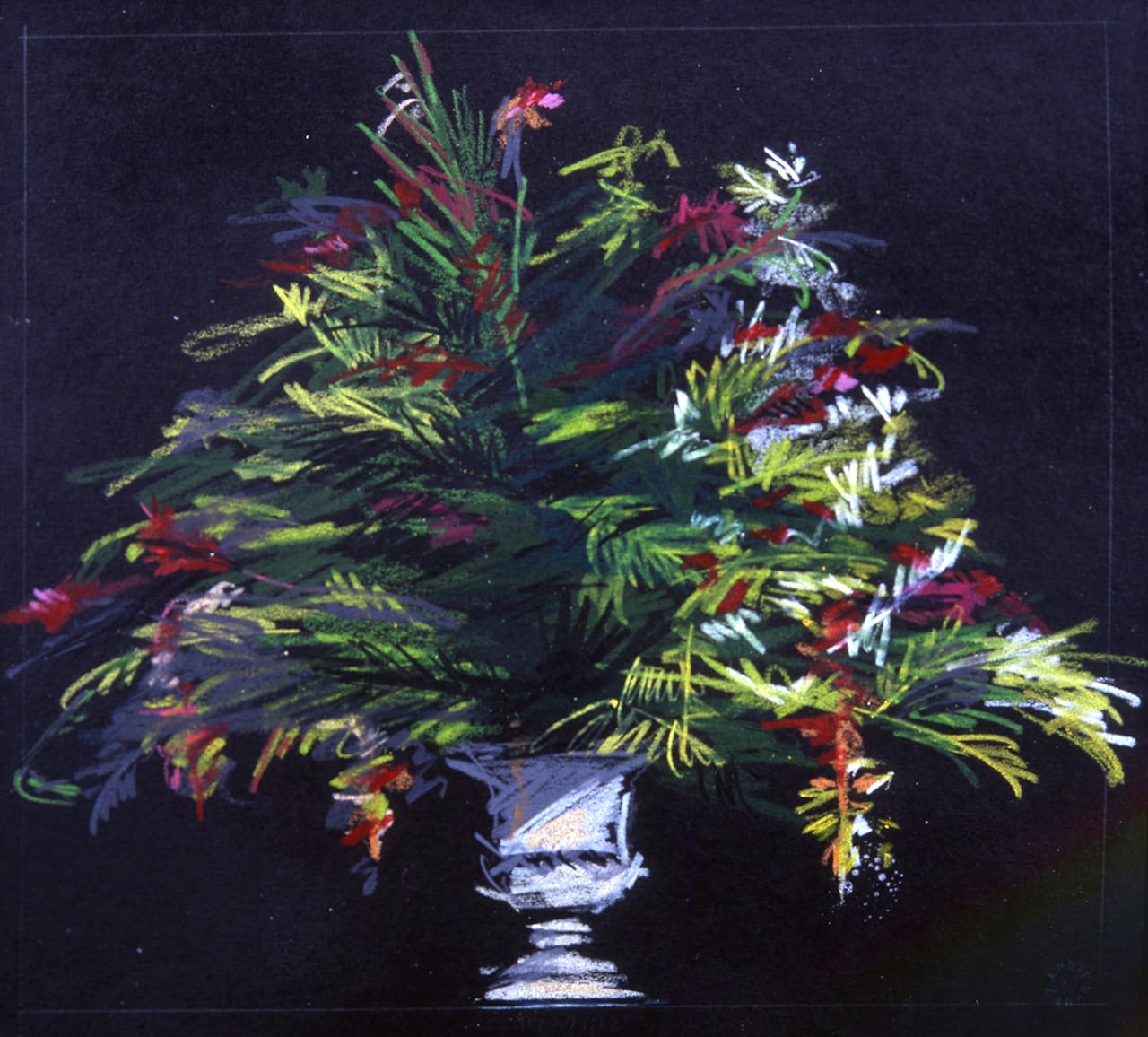 Abbie Zabar. June 23 2002. Collection of Carla LaGrassa.jpg 6.23.02; 7 5/8" x 7 3/16"; collection of Carla LaGrassa; pencil on black board 