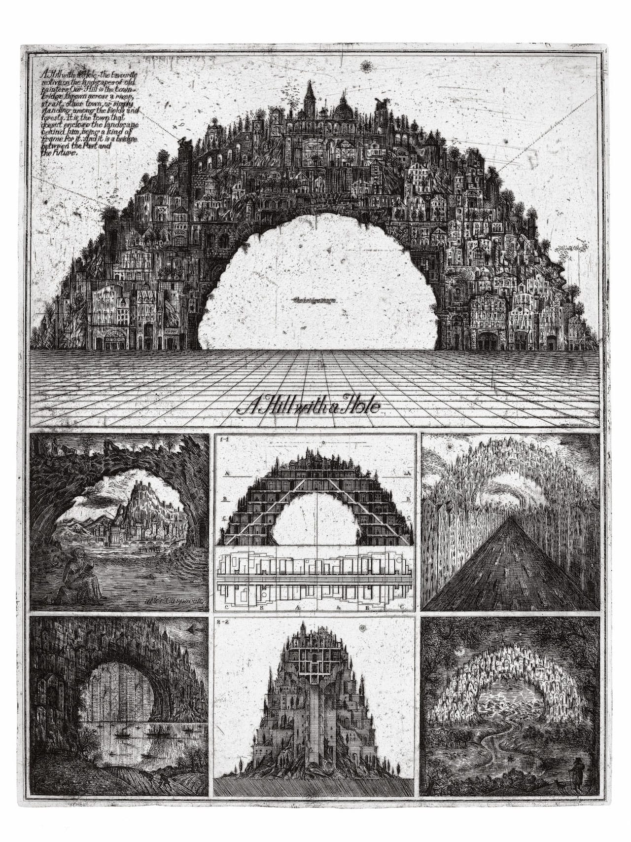 Alexander Brodsky and Ilya Utkin, "Hill with a Hole" (1987/90) (courtesy of Ronald Feldman Fine Arts Inc)