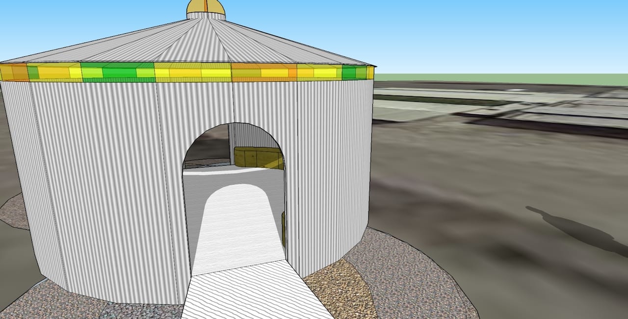 Brumit’s plans for the mobile Sound House. Image courtesy of the artist.