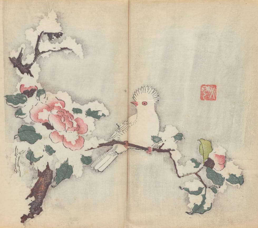 'Shi zhu zhai shu hua pu' (Chinese, 1633), polychrome xylographic print (courtesy Cambridge University Library)