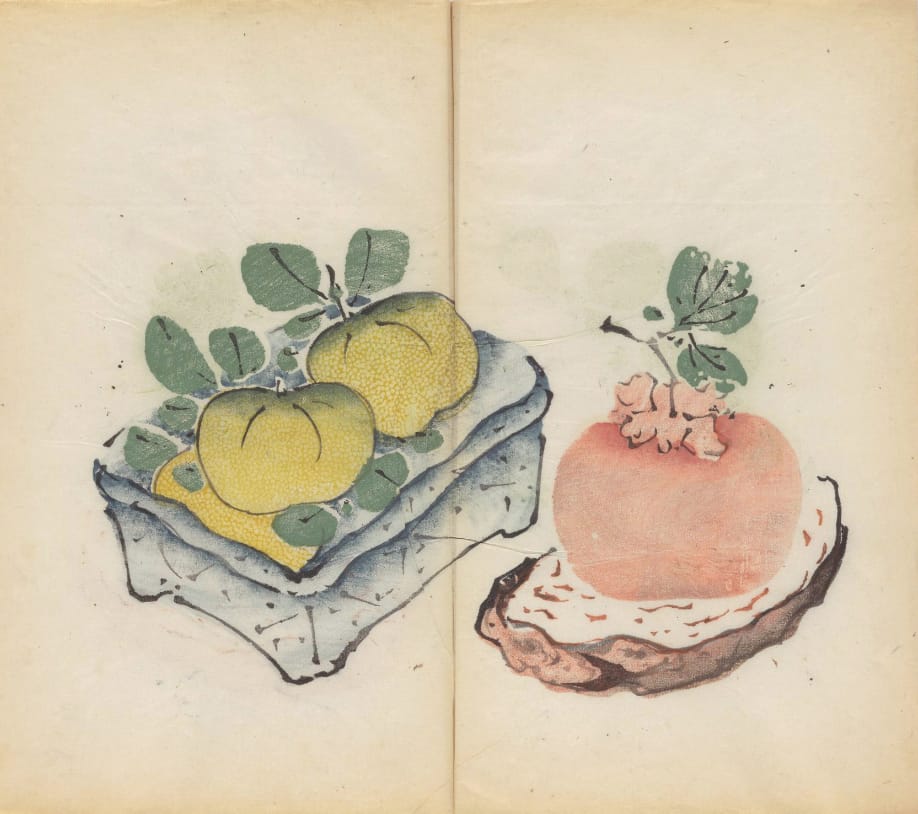 'Shi zhu zhai shu hua pu' (Chinese, 1633), polychrome xylographic print (courtesy Cambridge University Library)