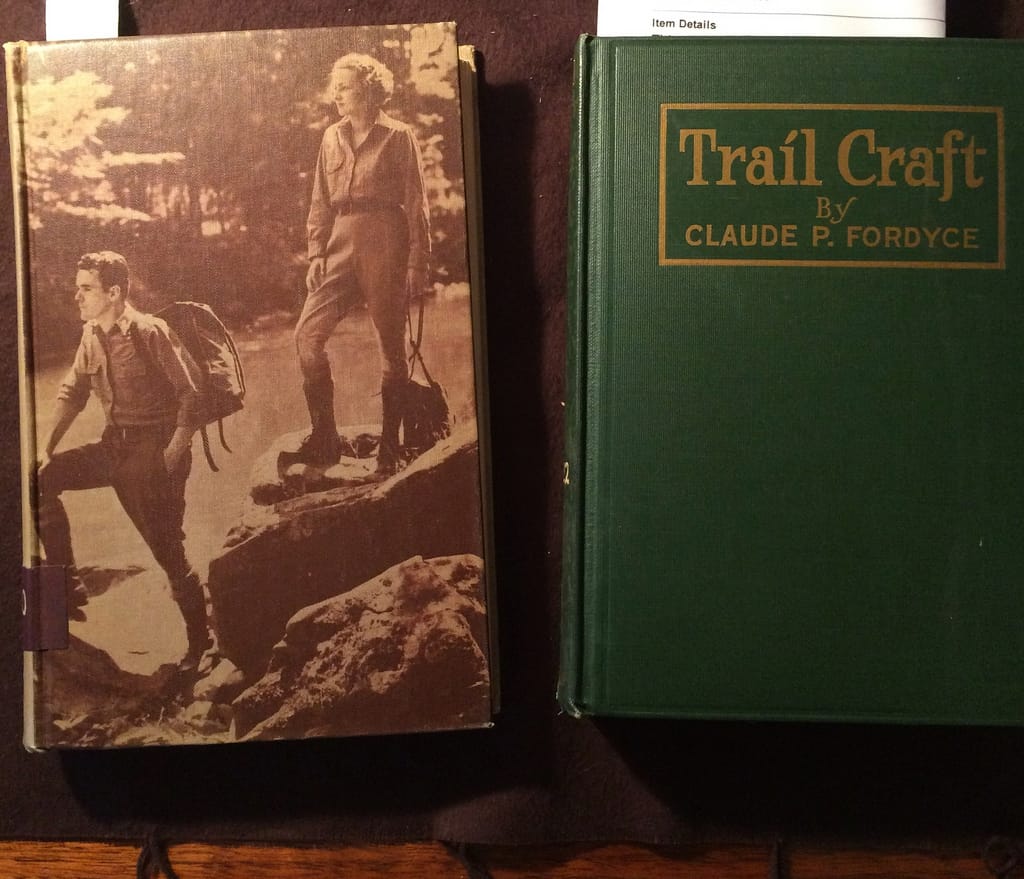 'Camp counseling, an illustrated book of know-how for the camp worker' by Viola Mitchell ; 'Trail craft; an aid in getting the greatest good out of vacation trips' by Claude Powell Fordyce (1922)
