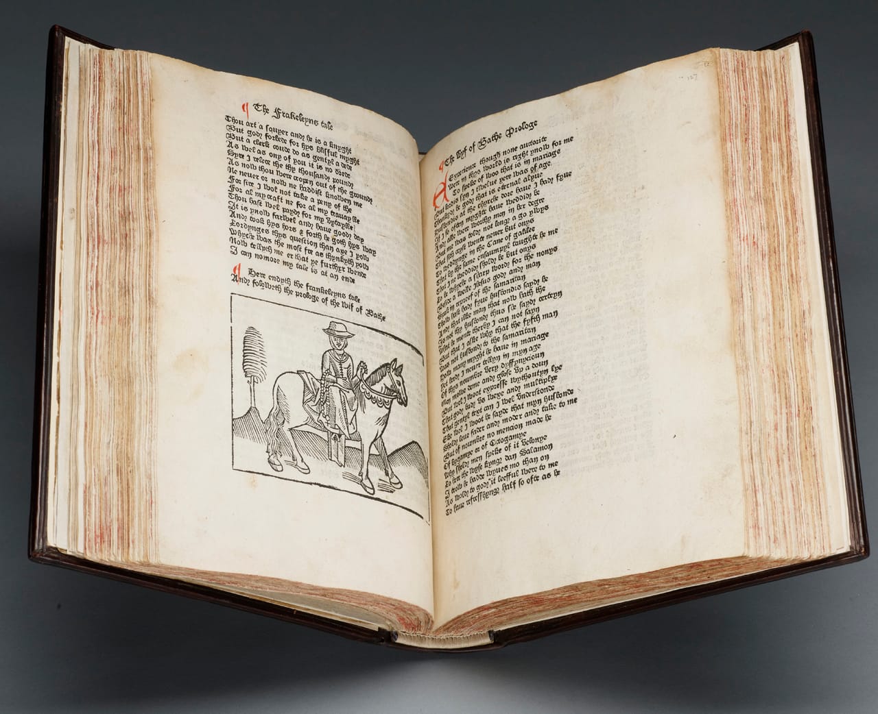 ￼Geoffrey Chaucer, 'Canterbury Tales' (about 1483), Westminster: William Caxton (courtesy the Morgan Library & Museum)