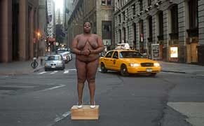 An Artist Poses Nude at Former Slave Sites