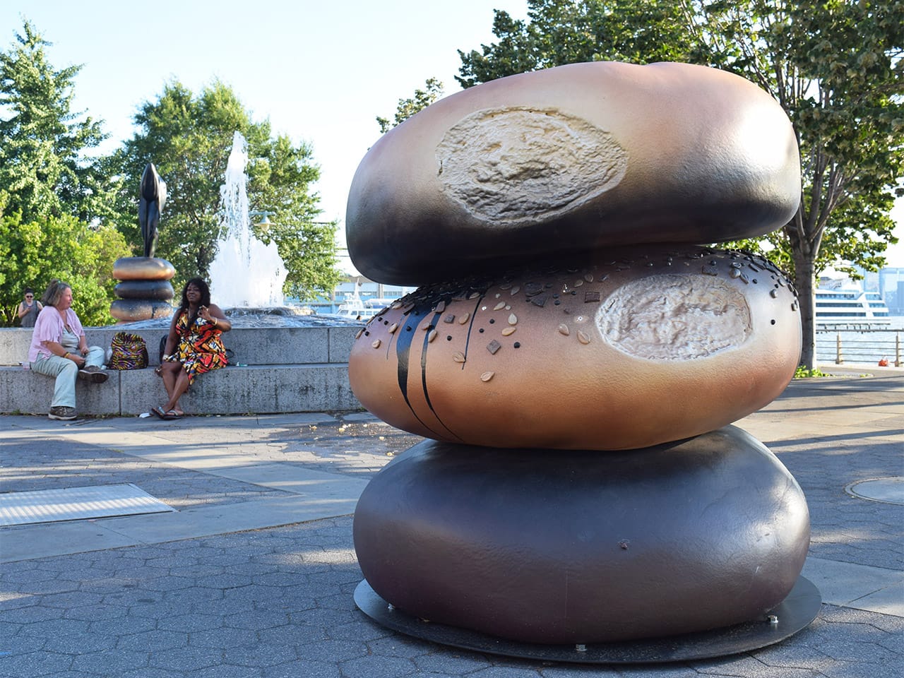 Installation view of Hanna Liden's 'Everything' in Hudson River Park