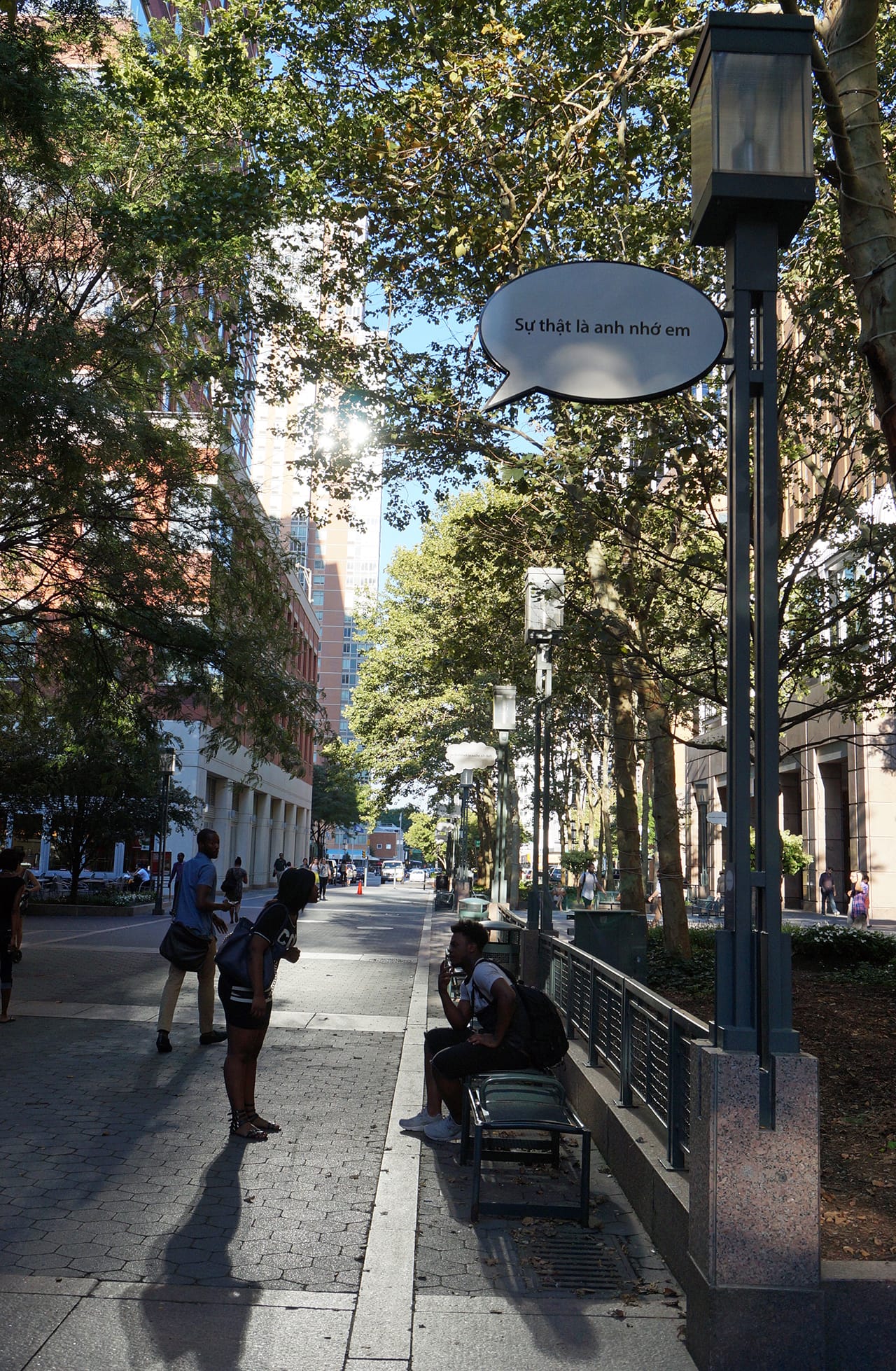 Underneath the signs