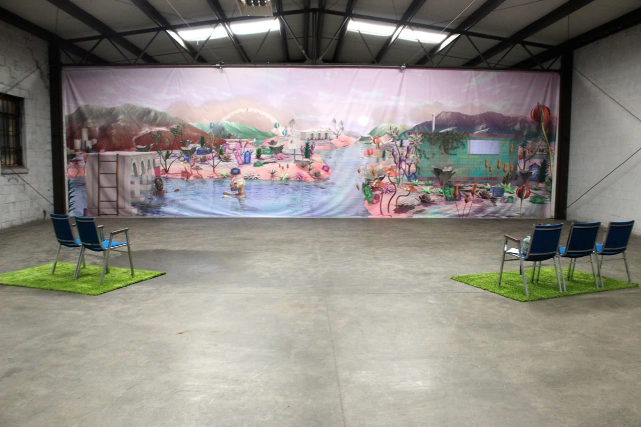 The entry point to the show features a still from the main landscape depicted in the title video.