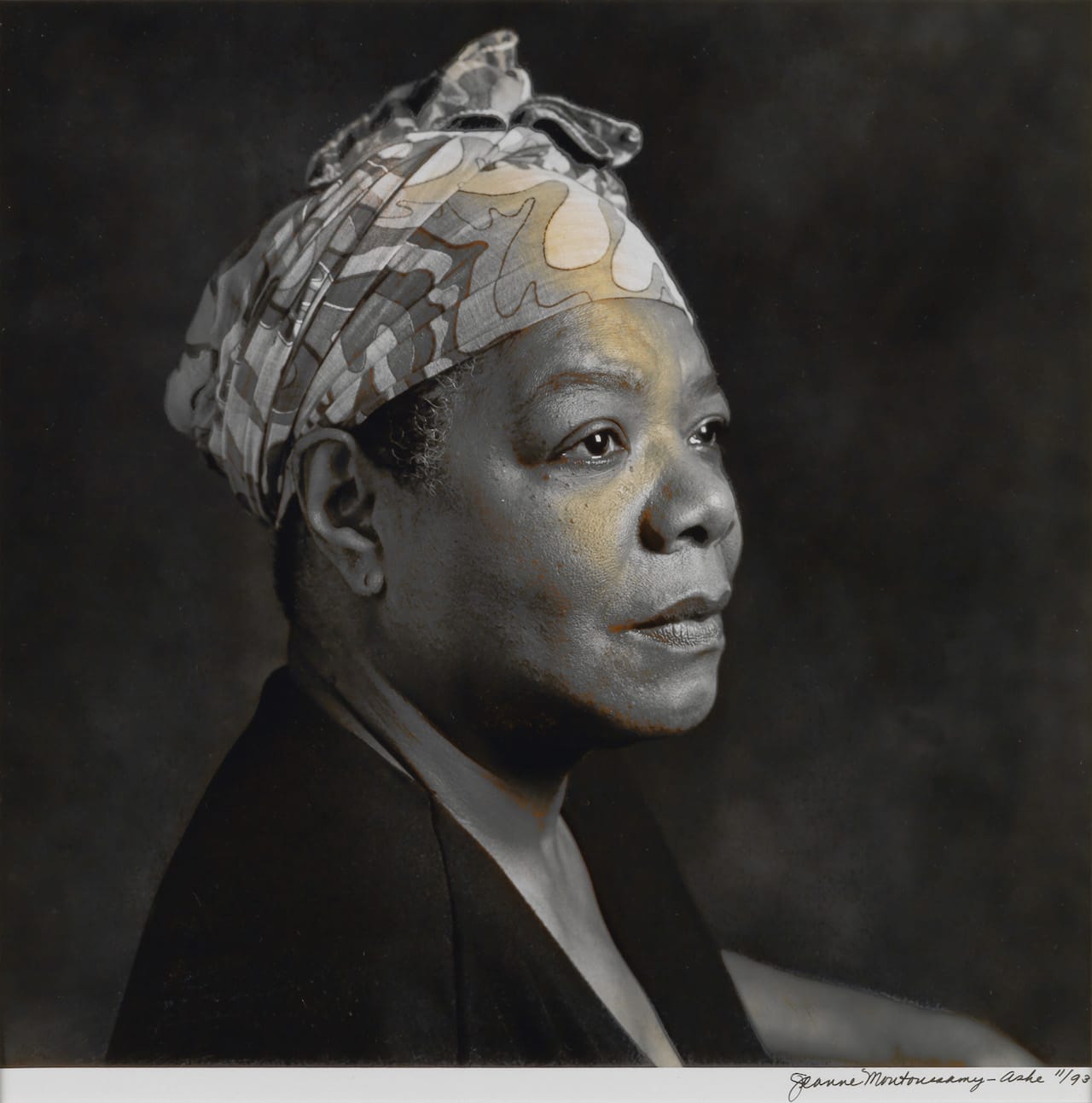 Jeanne Moutoussamy-Ashe, "Maya Angelou," silver print, 1993