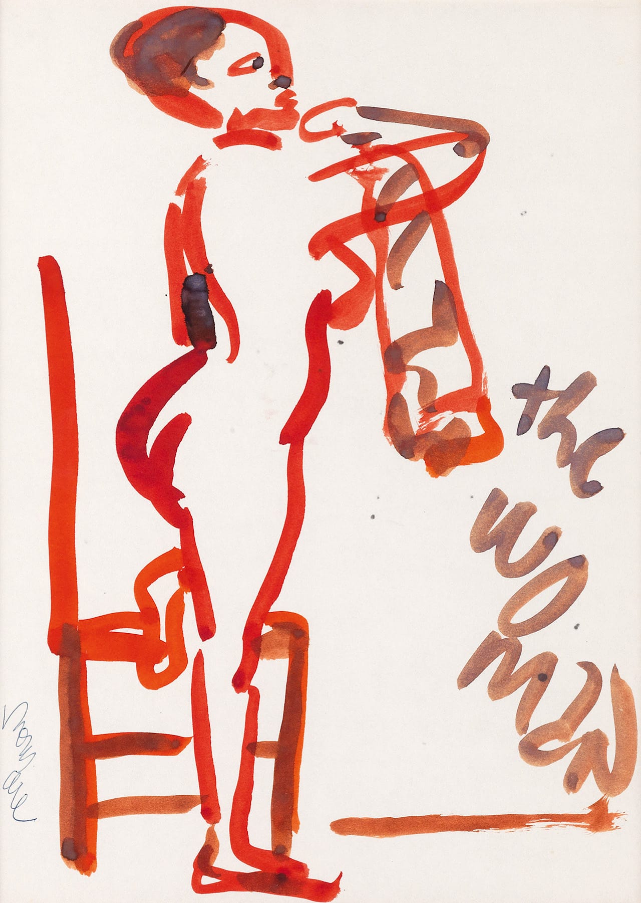 Romare Bearden, "The Woman," watercolor, circa 1985