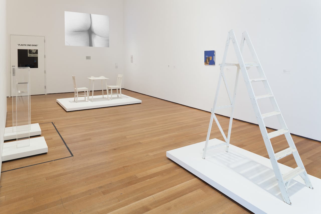Installation view of Yoko Ono: One Woman Show, 1960-1971, The Museum of Modern Art, New York, May 17–September 7, 2015. © 2015 The Museum of Modern Art. Photo: Thomas Griesel.