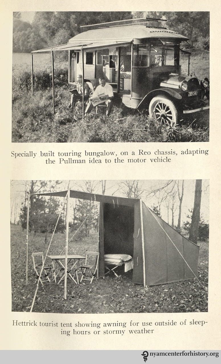'Motor camping' by John Cuthbert Long (1923)