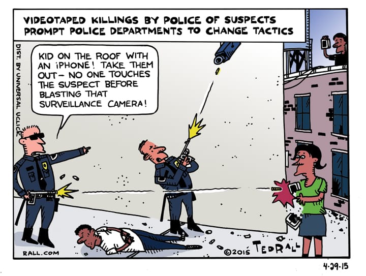 Cartoon by Ted Rall, Apeil 29. 2015 (via rall.com)