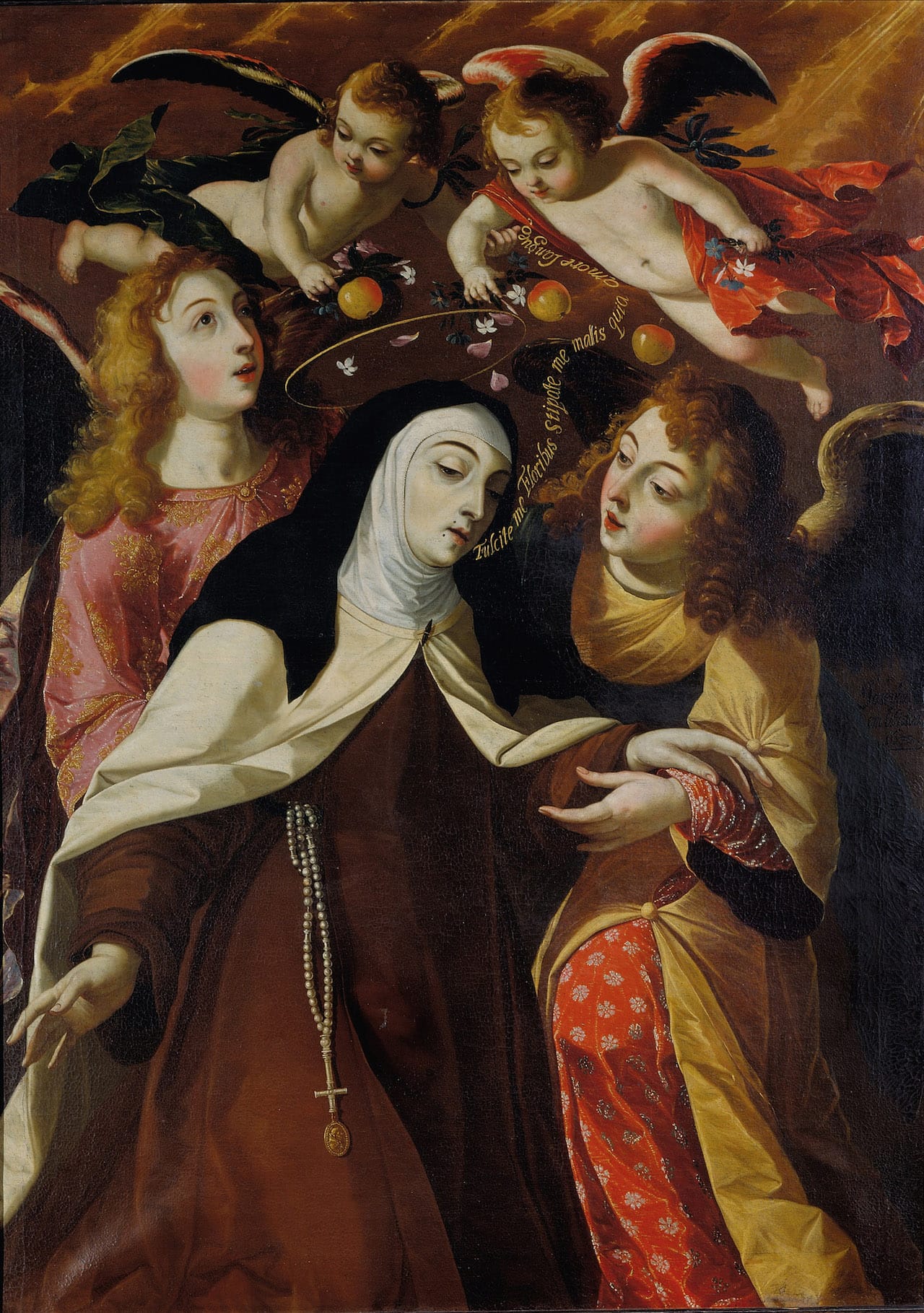 “St. Teresa of Avila, Mystic Spouse of Christ” (1672) Oil on canvas, 158,5 ~ 113 cm, Collection Parish of Cascais