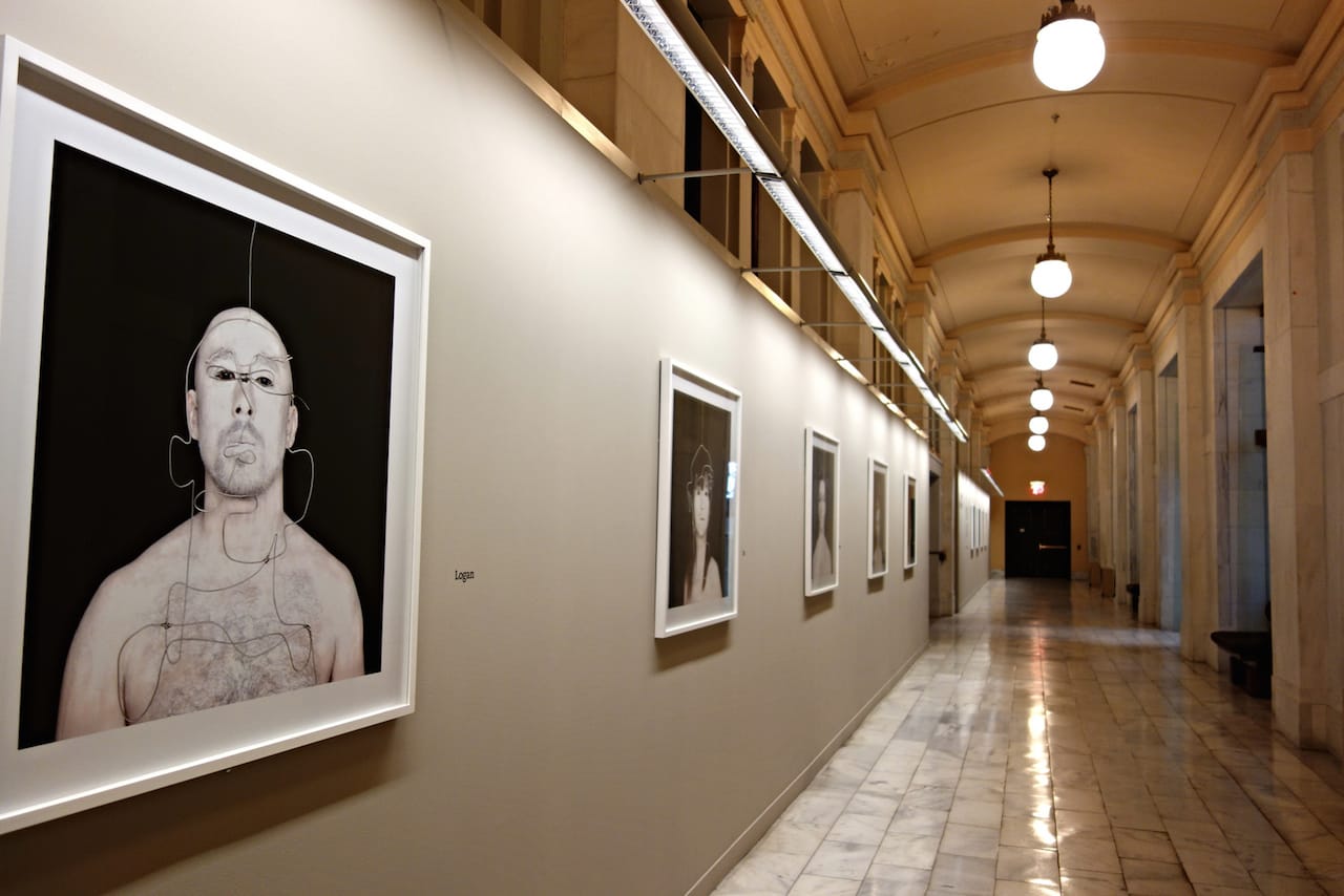 'Meryl McMaster: Second Self' installation view (photo by the author for Hyperallergic)