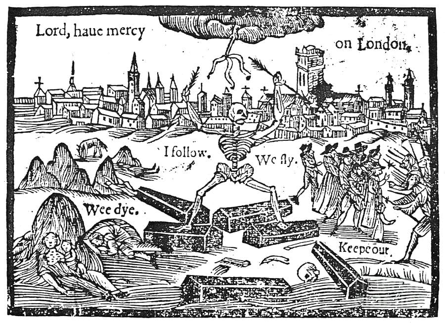 'Lord, have mercy on London' (1370) (via Wikimedia)