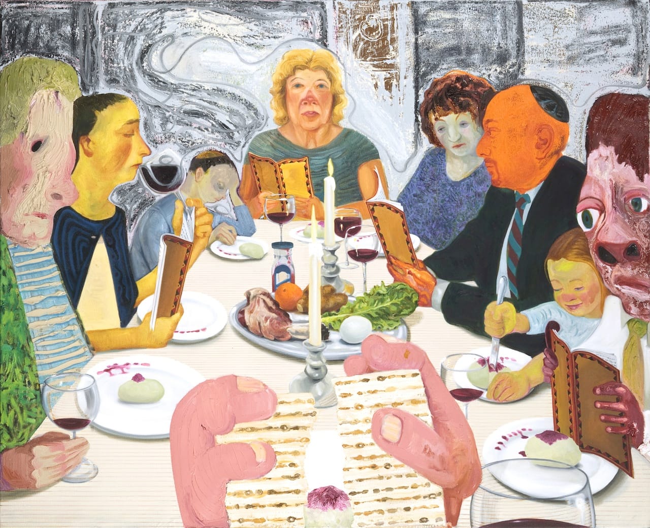  Nicole Eisenman’s Seder. ( All photos courtesy of The Jewish Museum, New York) 
