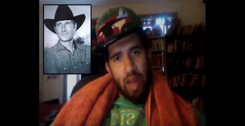 Still from Hennessy Youngman's 'Art Thoughtz' episode about Bruce Nauman (screenshot via YouTube) (click to enlarge)