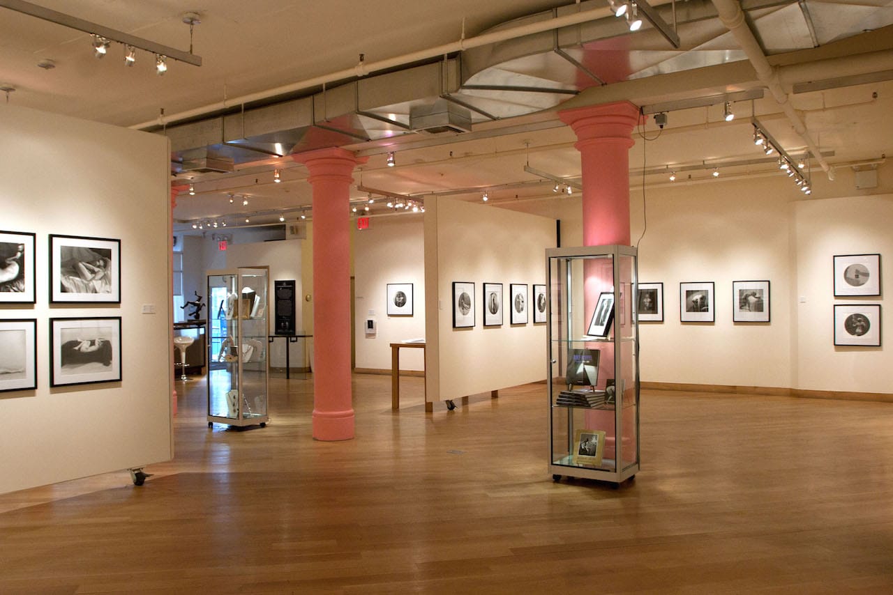 Interior view of the museum's current space
