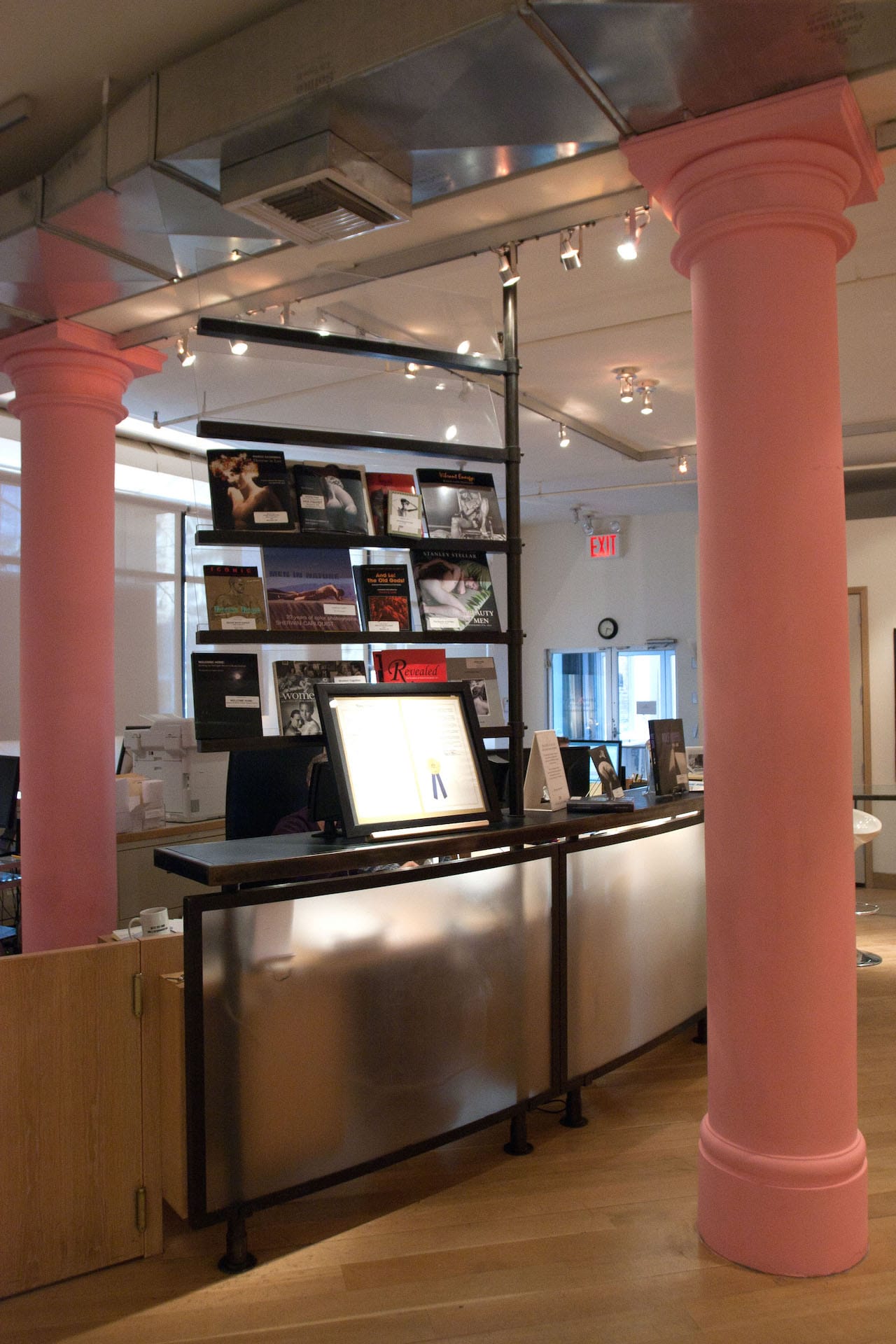 Interior view of the museum's current space