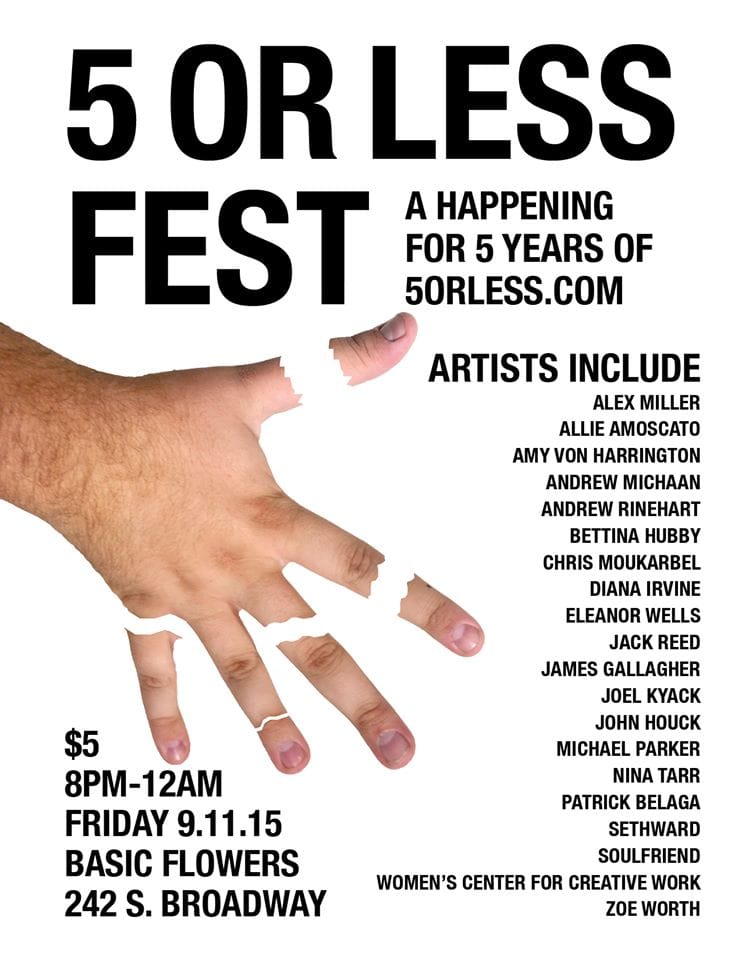 5 or less fest (via facebook)