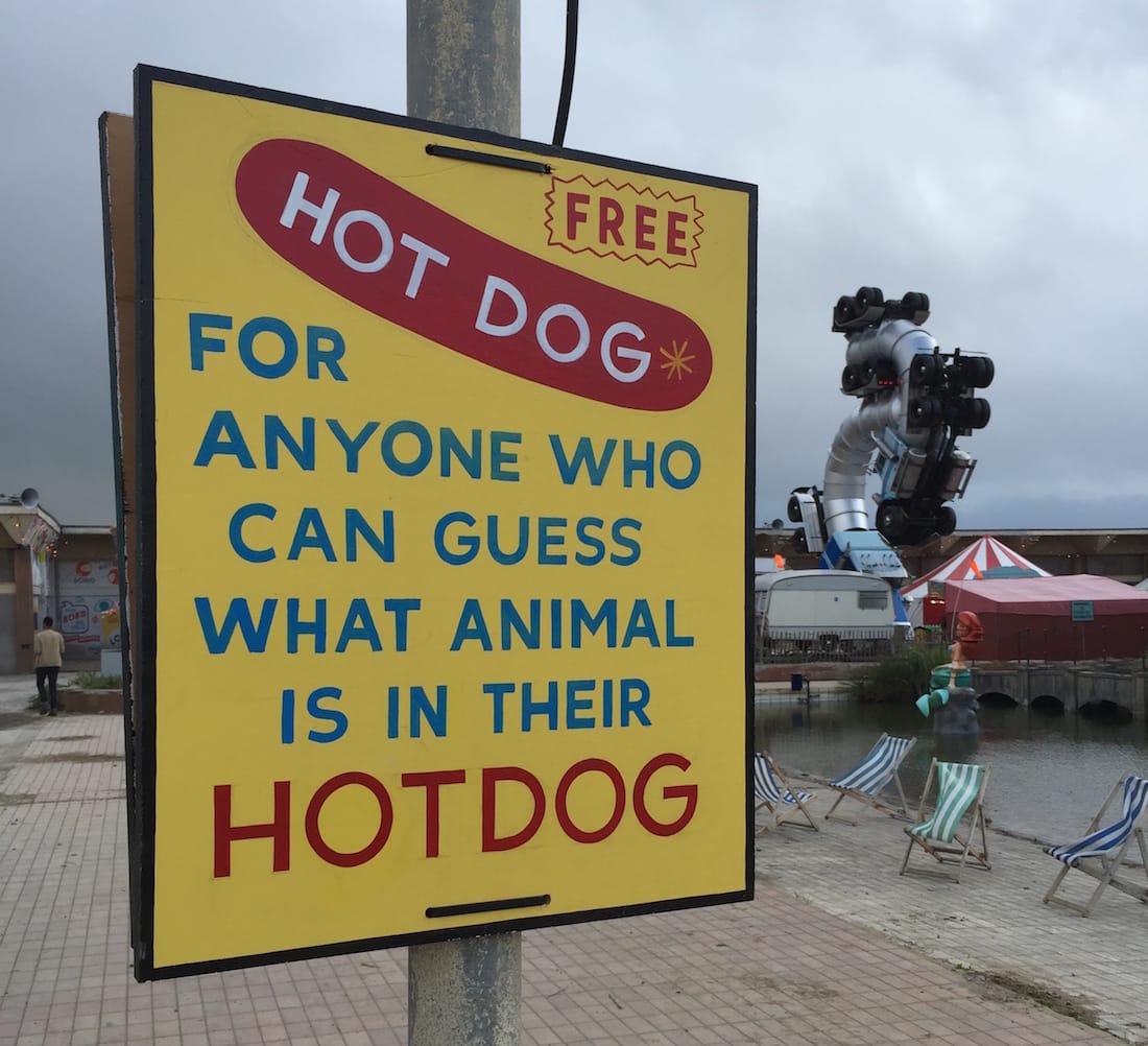 A subtle sign by artist Steve Powers