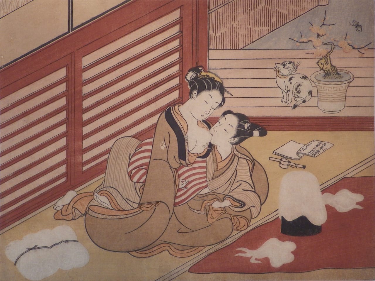 Suzuki Harunobu, "A Cotton Picker (Watatsumi onna)"