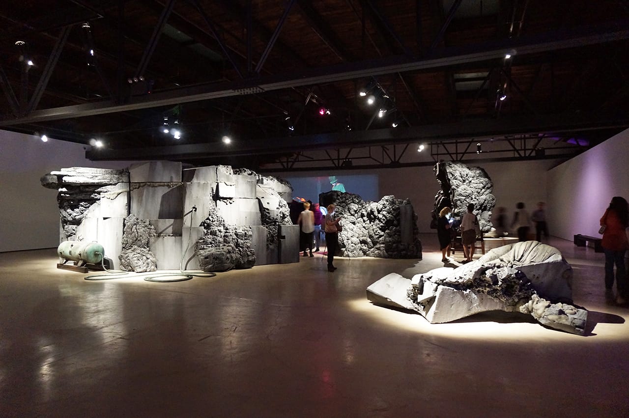 Mike Kelley, "Kandor 10B (Exploded Fortress of Solitude)" (2011) (click to enlarge)