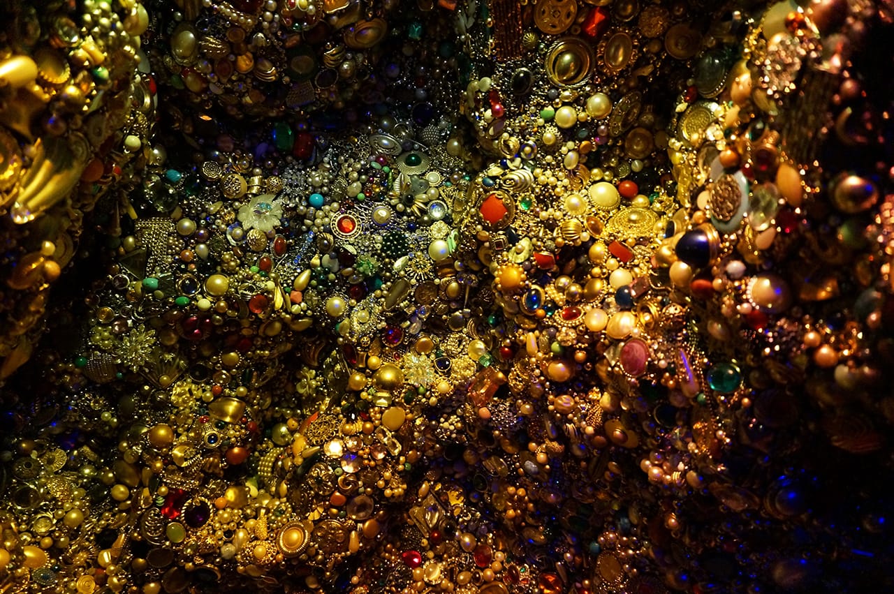 Detail of the treasure wall