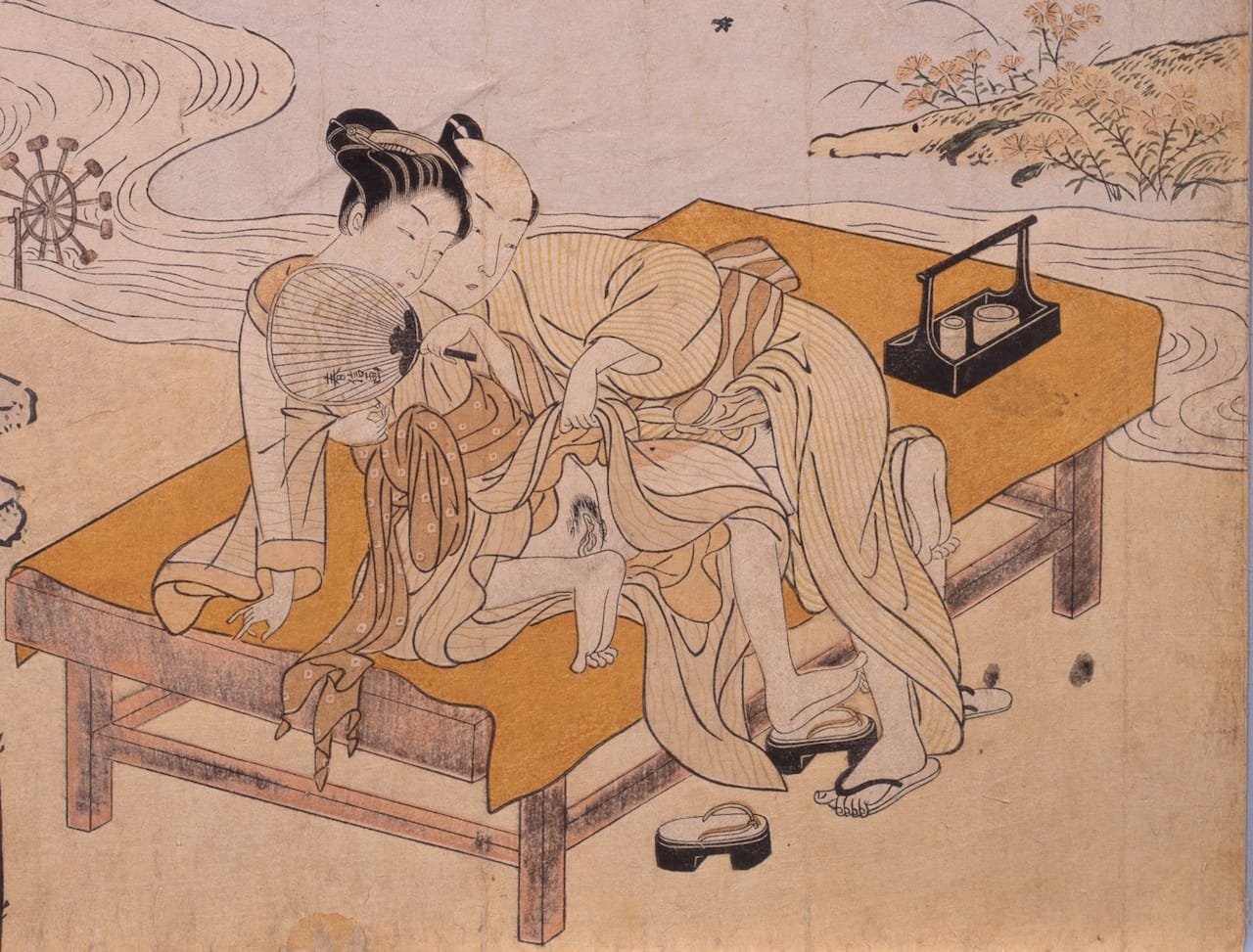 Suzuki Harunobu, "Enjoying the Evening Cool (Yu suzumi)"