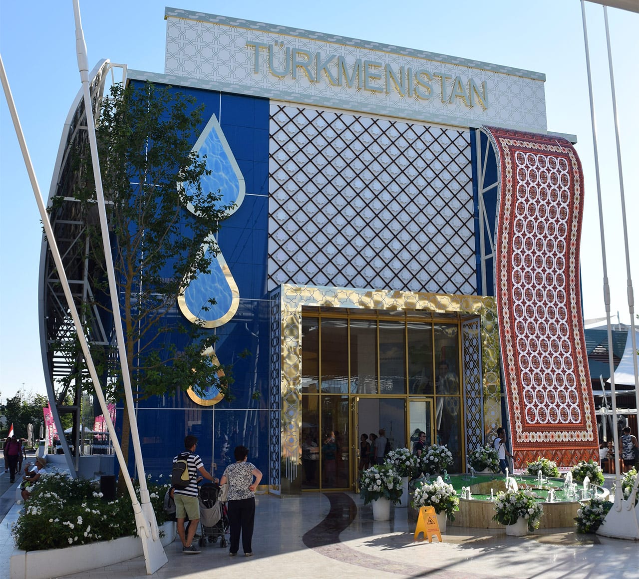 The Turkmen pavilion