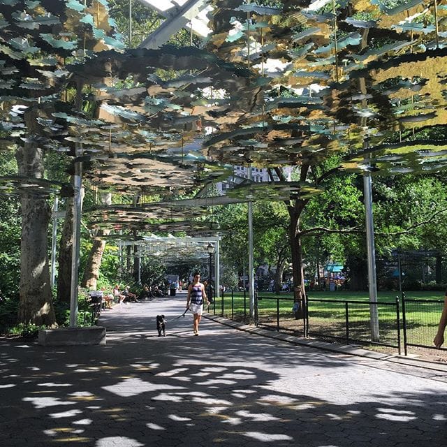 Teresita Fernández's "Fata Morgana" in Madison Square Park (photo by @laurynashley236/Instagram)