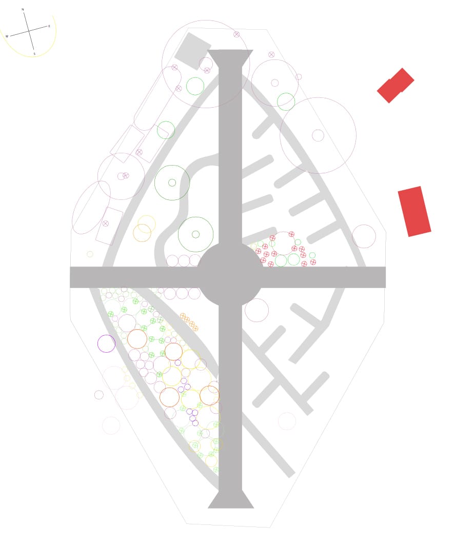 Swale map in progress (design by Casey Tang)