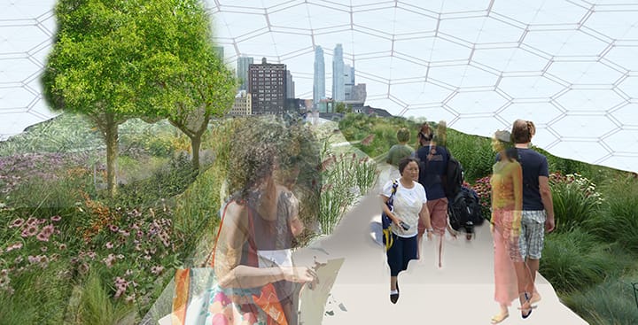 Interior rendering for Swale (courtesy Mary Mattingly, 2015)