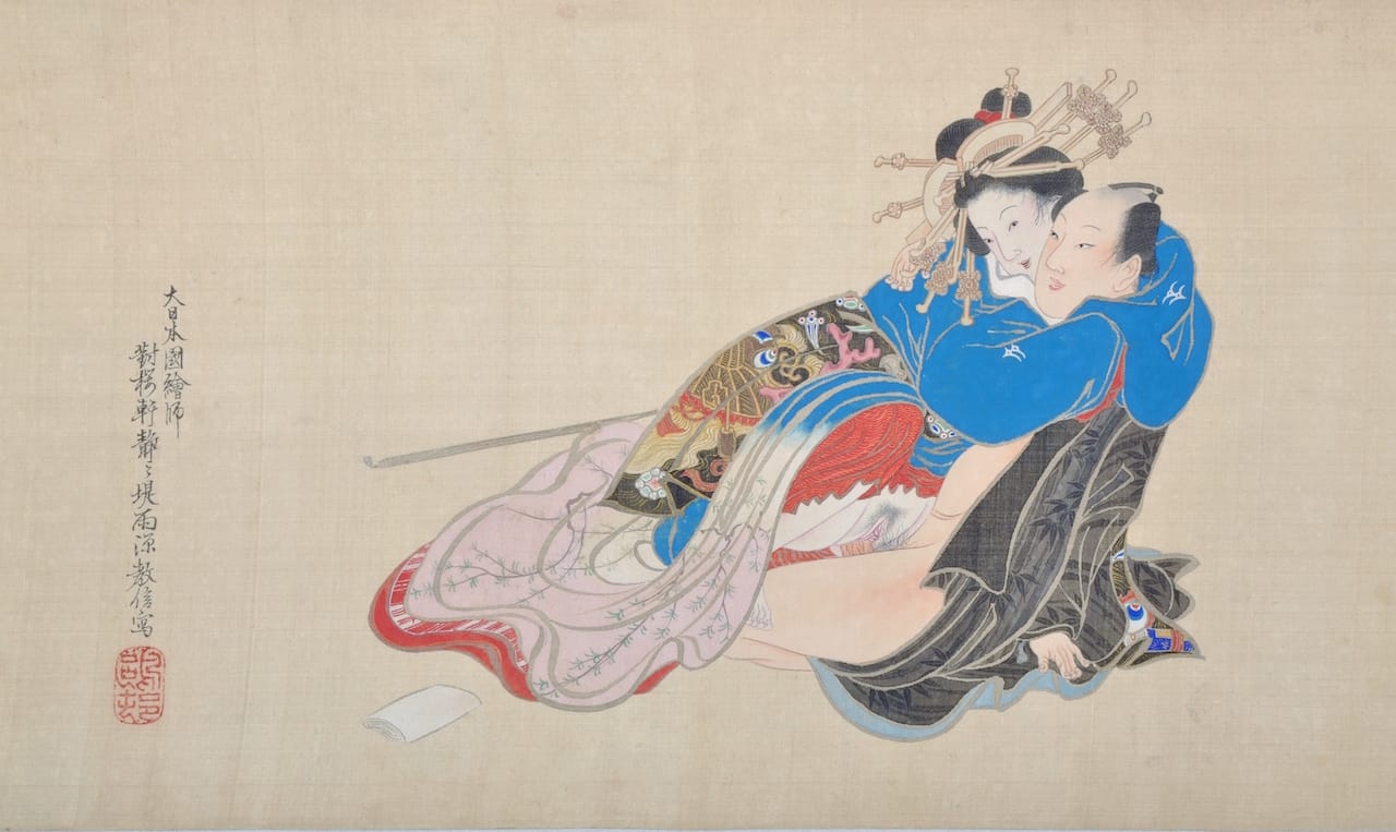 Nozawa Teiu, "Handscroll of secret love (Higi zukan)"