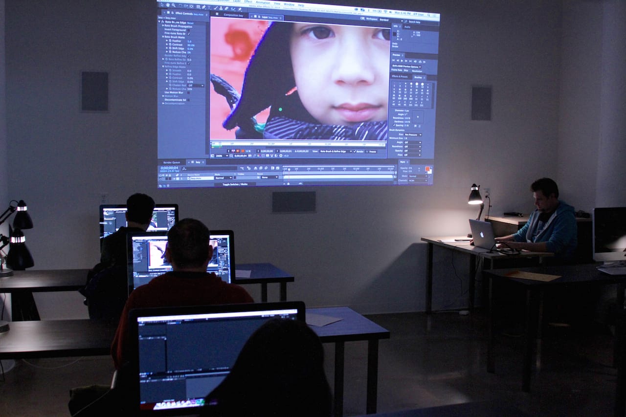 One of Independent Filmmaker Project Minnesota's new editing labs (photo by Reilly Tillman, courtesy Independent Filmmaker Project Minnesota)