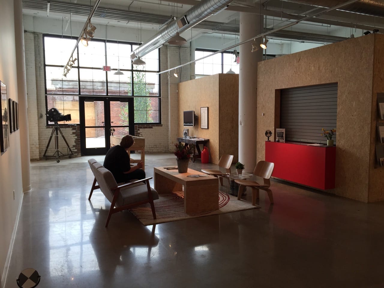 The entrance and lobby area of Independent Filmmaker Project Minnesota's new space (all photos by the author for Hyperallergic unless indicated otherwise)