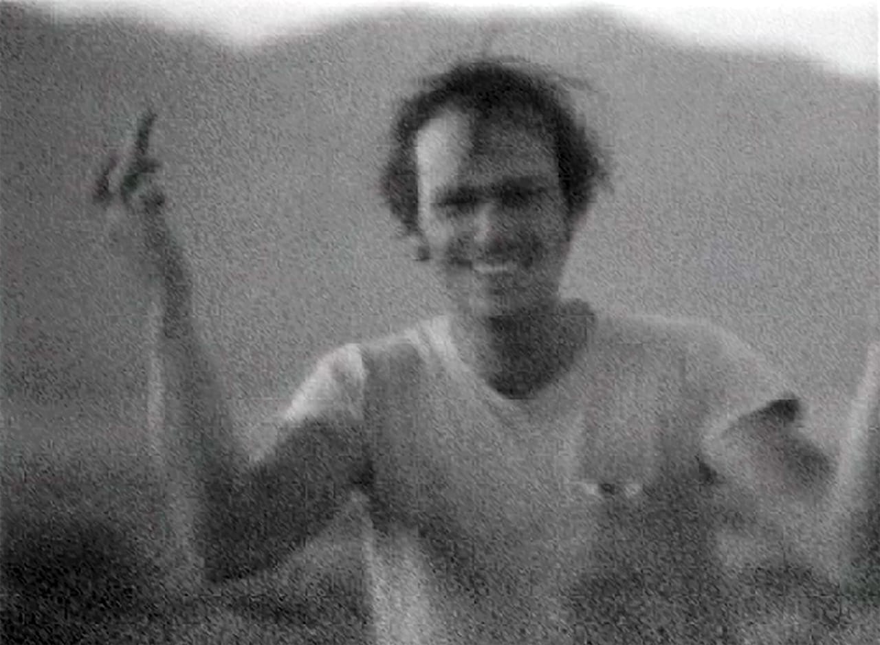 "Michael Heizer, Garden Valley, Nevada" (c. 1970), from 'Troublemakers' (archival video still © Summitridge Pictures and RSJC LLC, 2014)