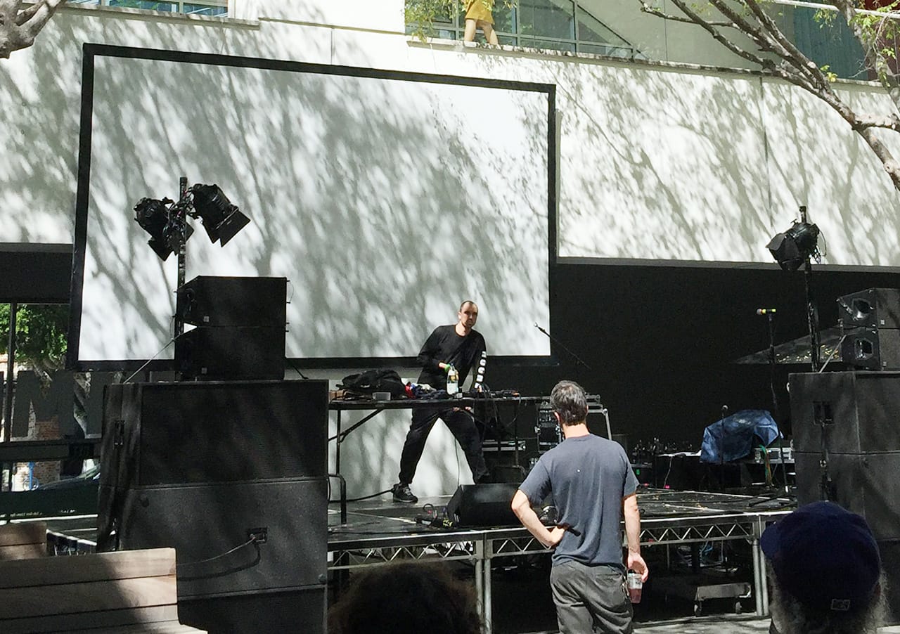 Brendan Fowler on the south stage