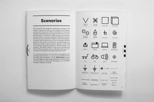 A code to the symbols used to illustrate sample scenarios