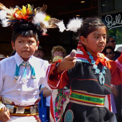Children at Indian Market 2015 (photo by the author) (click to enlarge)